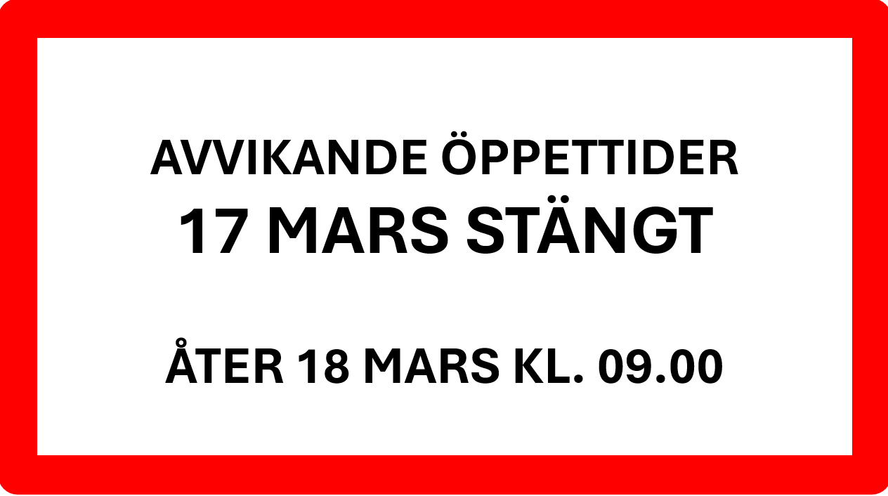 Avvikande �ppettider